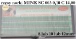 rzęsy norki MINK StarsColors SC 003 0,10 C 12mm blackpiatek